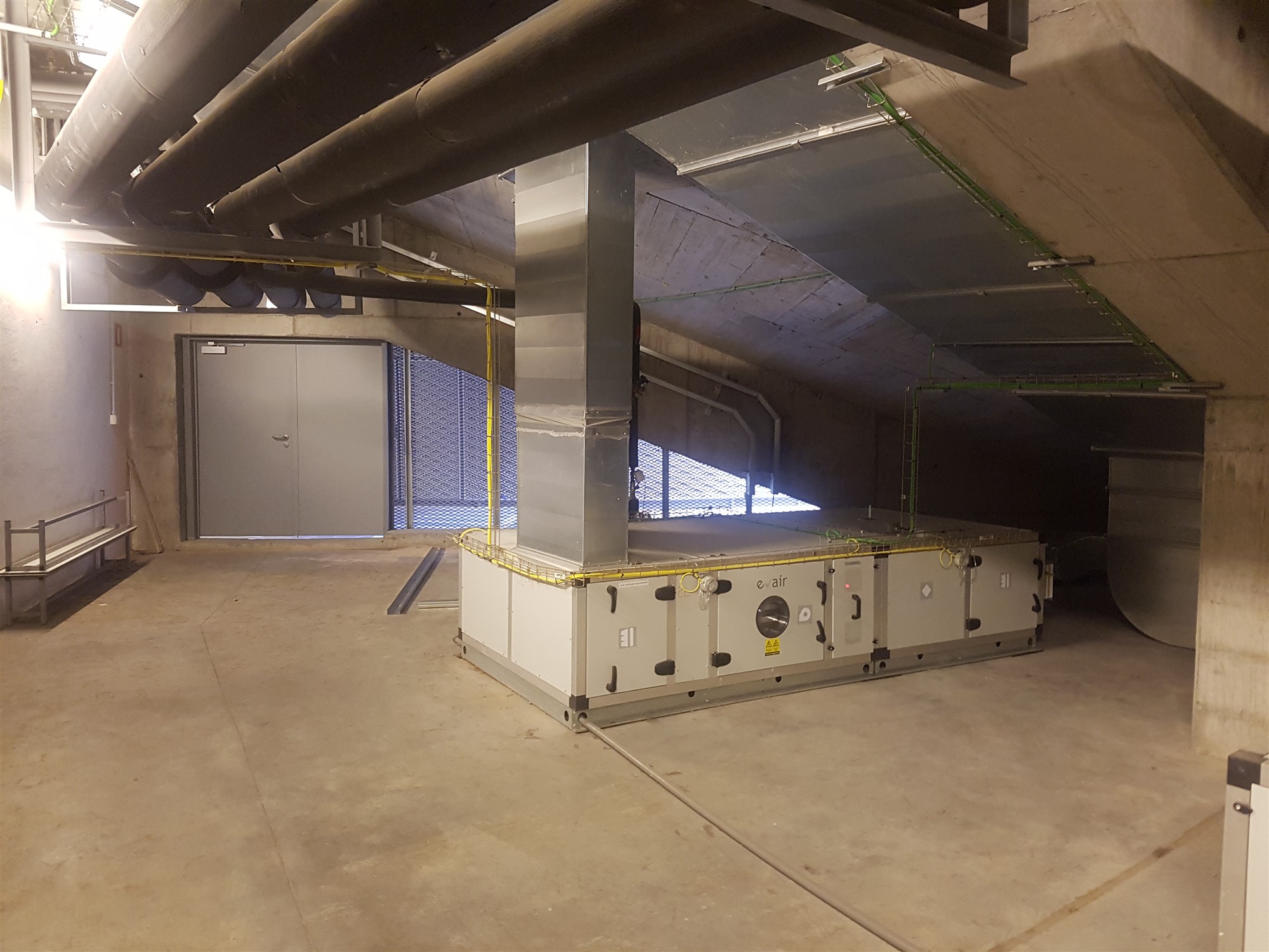 Instalaciones industriales de calefacción en una fábrica