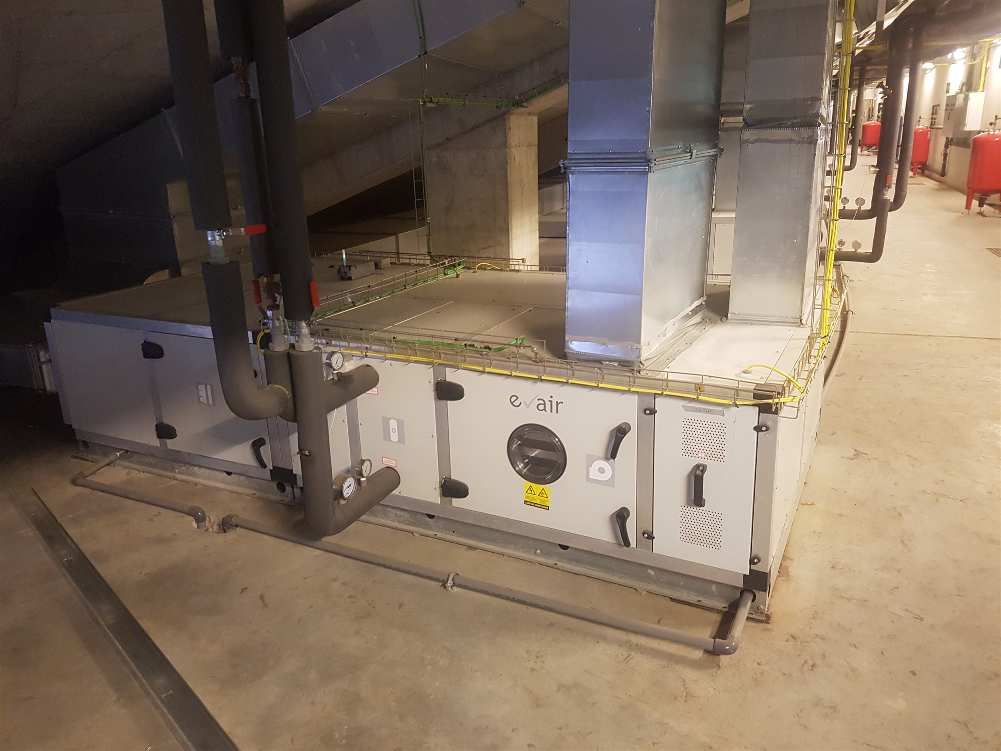 Instalaciones industriales de calefacción en una fábrica