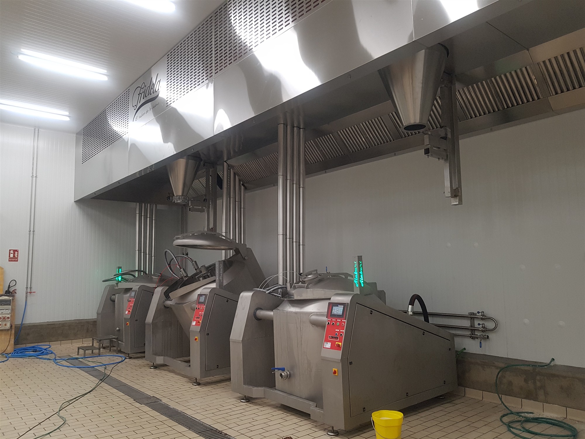 Instalaciones industriales en una fábrica